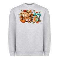 Heather Grey hay fall Heavyweight Sweatshirt - CowGirlArtShop