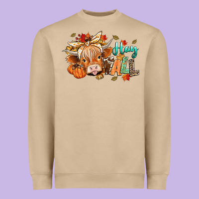 Hay Fall Heavyweight Sweatshirt Designed By Cowgirlartshop