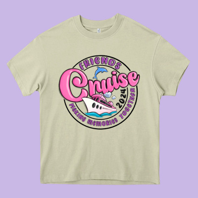 Friends 2024 Cruise Heavy Core Tee Designed By Maliassmallbusiness