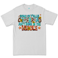 Dove Grey some of yalls cornbread aint done in the middle Premium Tee - NancyCooperArtShop