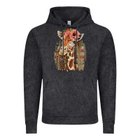 Vintage Black Giraffe with Floral Vintage Hoodie - Bettercallsaul