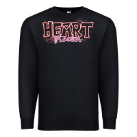 Black Heart Breaker Valentine Premium Sweatshirt - CowhideDigitalArt