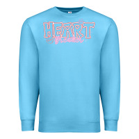 Ocean Blue Heart Breaker Valentine Premium Sweatshirt - CowhideDigitalArt