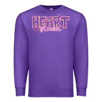 Purple Heart Breaker Valentine Premium Sweatshirt - CowhideDigitalArt