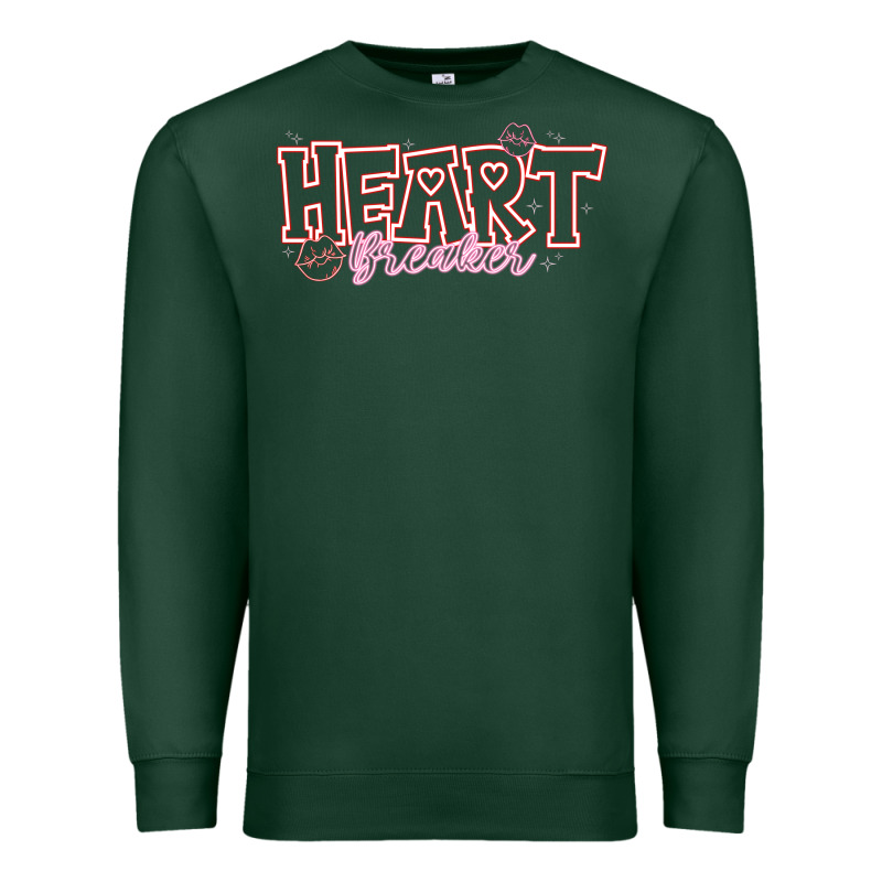 Heart Breaker Valentine Premium Sweatshirt by CowhideDigitalArt | Teevron