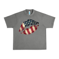 Tornado Vintage American Flag Lips Urban Heavy Tee - Bettercallsaul