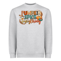 Heather Grey pumpkin spice everything Heavyweight Sweatshirt - CowGirlArtShop