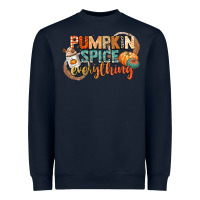 Navy pumpkin spice everything Heavyweight Sweatshirt - CowGirlArtShop