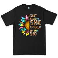 Black she believed she could so she did Premium Tee - NancyCooperArtShop