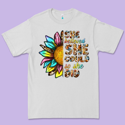She Believed She Could So She Did Premium Tee Designed By Nancycooperartshop