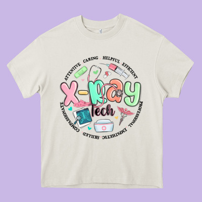 X Ray Tech Heavy Core Tee Designed By Maliassmallbusiness