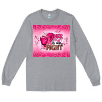 Heather Grey Her fight is our fight Long Sleeve Tee - NancyCooperArtShop