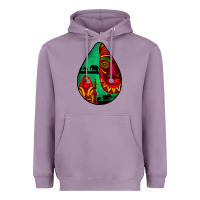 Lavender african masks teardrop  3 Heavyweight Hoodie - BundleAndBundleShop