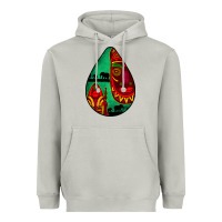 Moon Dust african masks teardrop  3 Heavyweight Hoodie - BundleAndBundleShop
