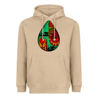 Mushroom african masks teardrop  3 Heavyweight Hoodie - BundleAndBundleShop