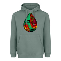 Sage african masks teardrop  3 Heavyweight Hoodie - BundleAndBundleShop