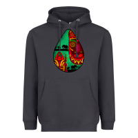 Smoke african masks teardrop  3 Heavyweight Hoodie - BundleAndBundleShop