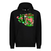 Black Cactus Coffee cup Premium Hoodie - FaDigitalArtStudio