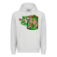 Dove Grey Cactus Coffee cup Premium Hoodie - FaDigitalArtStudio