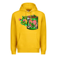 Lemon Cactus Coffee cup Premium Hoodie - FaDigitalArtStudio