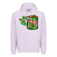 Lilac Cactus Coffee cup Premium Hoodie - FaDigitalArtStudio