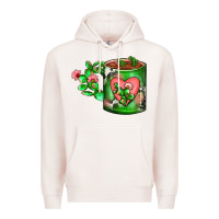 Pale Pink Cactus Coffee cup Premium Hoodie - FaDigitalArtStudio