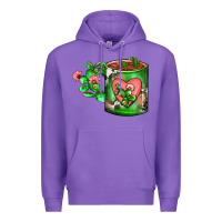 Purple Cactus Coffee cup Premium Hoodie - FaDigitalArtStudio