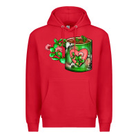 Red Cactus Coffee cup Premium Hoodie - FaDigitalArtStudio