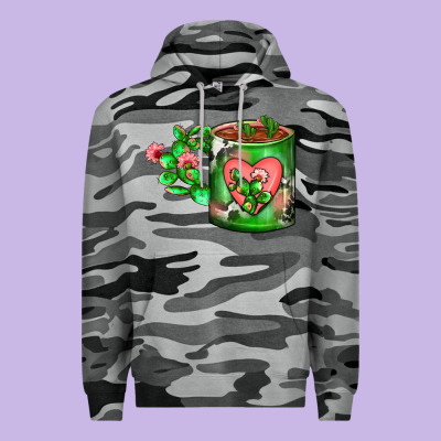 Cactus Coffee Cup Premium Hoodie Designed By Fadigitalartstudio