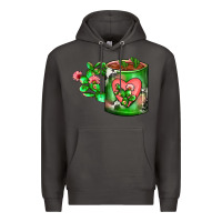Smoke Cactus Coffee cup Premium Hoodie - FaDigitalArtStudio
