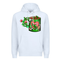 White Cactus Coffee cup Premium Hoodie - FaDigitalArtStudio