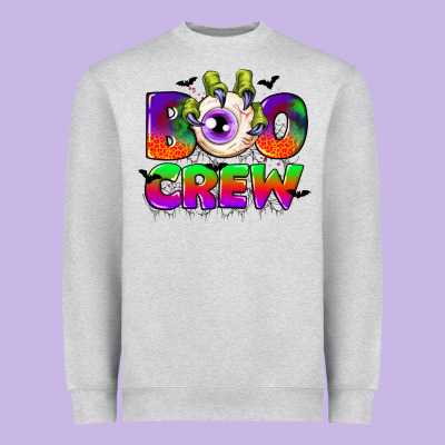 Boo Crew Heavyweight Sweatshirt Designed By Cowgirlartshop