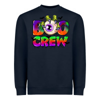 Navy boo crew Heavyweight Sweatshirt - CowGirlArtShop