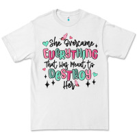 White she overcame everything that was meant to destroy Premium Tee - MaliasSmallBusiness