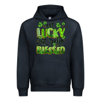 Navy not lucky just really blessed Urban Hoodie - Artiststas