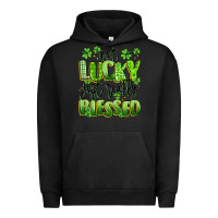 Pigment Black not lucky just really blessed Urban Hoodie - Artiststas
