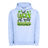 Pigment Grape Ice not lucky just really blessed Urban Hoodie - Artiststas