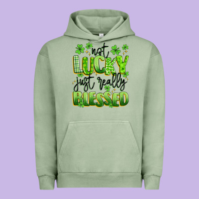 Not Lucky Just Really Blessed Urban Hoodie Designed By Artiststas