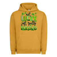 Pigment Peanut Butter not lucky just really blessed Urban Hoodie - Artiststas
