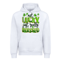 White not lucky just really blessed Urban Hoodie - Artiststas