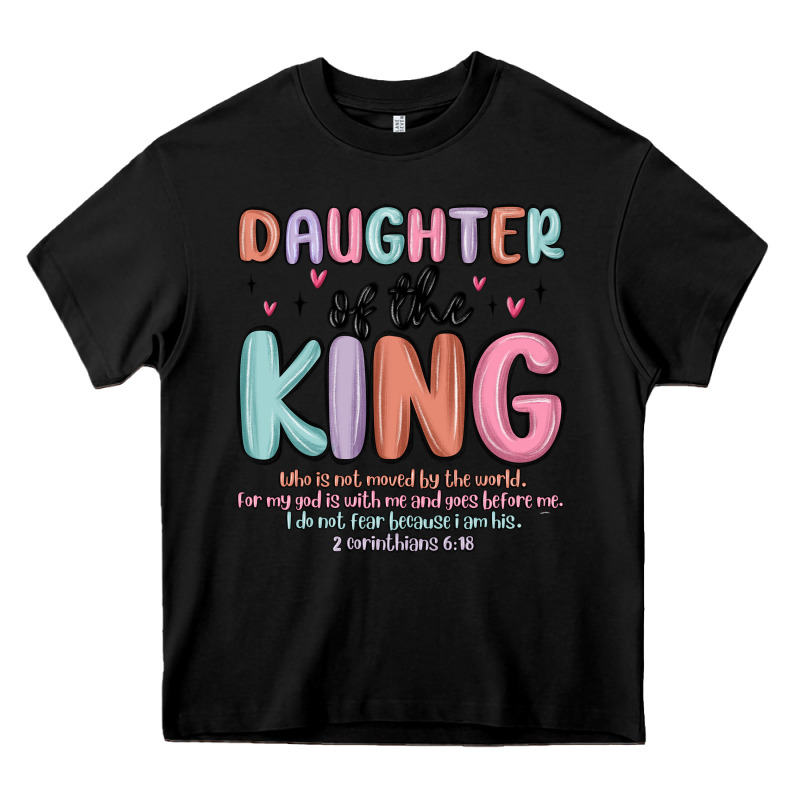Daughter Of The King Heavy Core Tee by MaliasSmallBusiness | Teevron