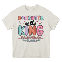 Cream daughter of the king Heavy Core Tee - MaliasSmallBusiness