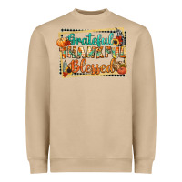 Mushroom thankful grateful blessed Heavyweight Sweatshirt - CowGirlArtShop
