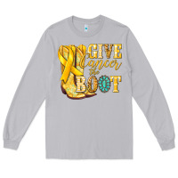 Moon Dust Give Cancer the boot Childhood Cancer Long Sleeve Tee - NancyCooperArtShop
