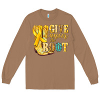 Toasted Coconut Give Cancer the boot Childhood Cancer Long Sleeve Tee - NancyCooperArtShop