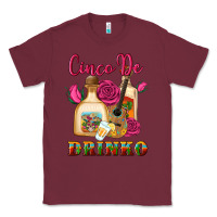 Burgundy cinco de drinko Classic Tee - Artiststas