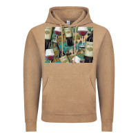 Vintage Coffee California Wine with Leopard Background Vintage Hoodie - Bettercallsaul