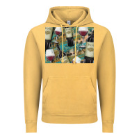 Vintage Mustard California Wine with Leopard Background Vintage Hoodie - Bettercallsaul