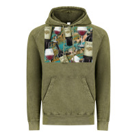 Vintage Olive California Wine with Leopard Background Vintage Hoodie - Bettercallsaul