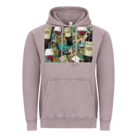 Vintage Zinc California Wine with Leopard Background Vintage Hoodie - Bettercallsaul